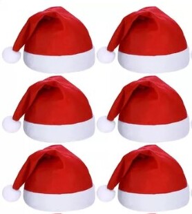 🎄 Pack Navideño de Decoración Baño + 6 Gorros de Viejo Pascuero