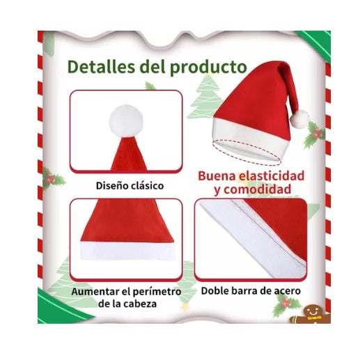 🎄 Pack Navideño de Decoración Baño + 6 Gorros de Viejo Pascuero