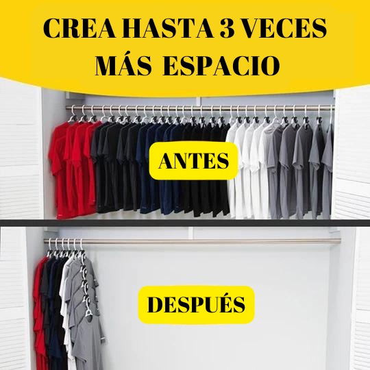 Triángulos Organizadores Para Colgadores de Ropa (18 unidades) - $21990