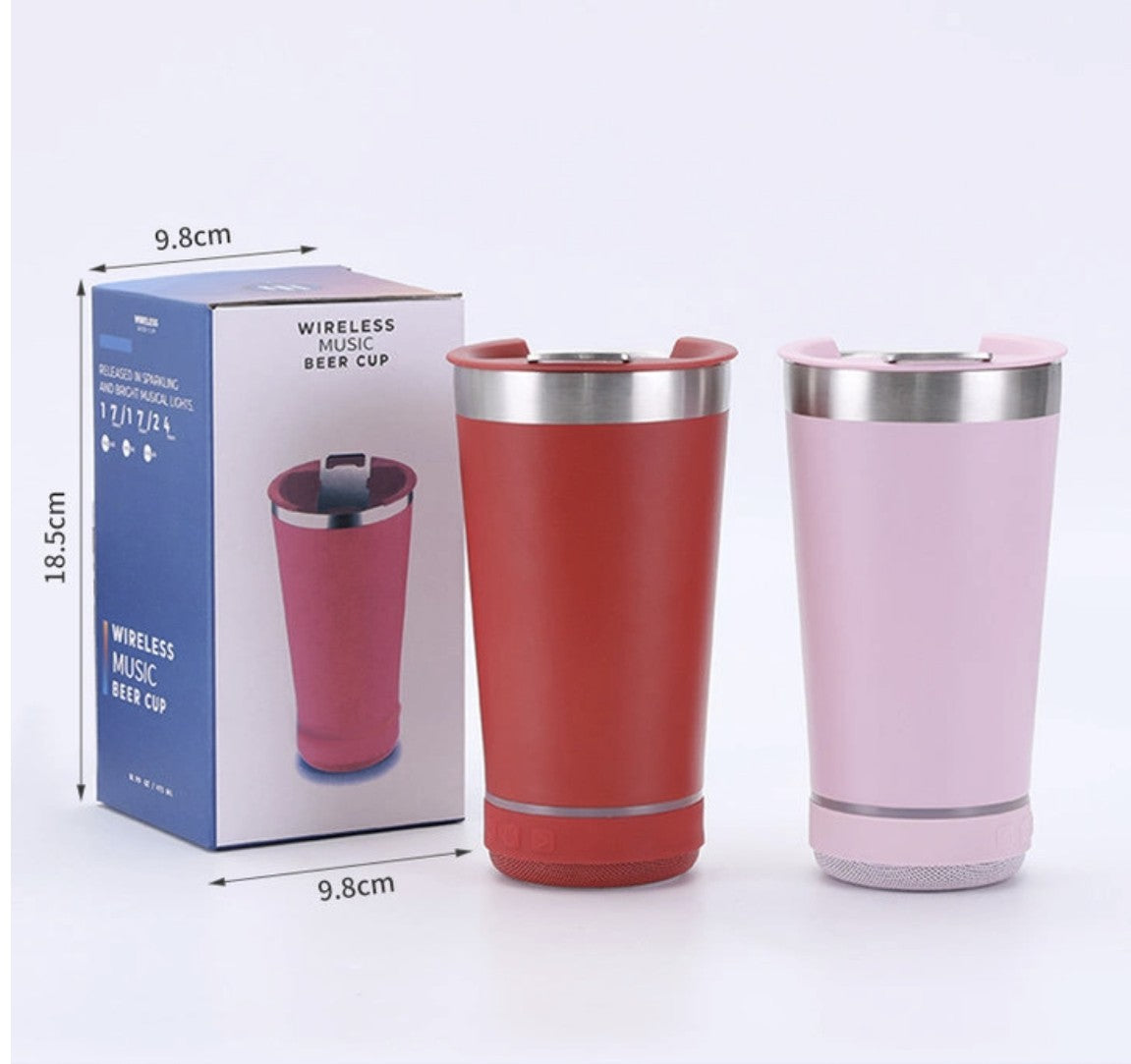 Vaso Térmico con Altavoz Bluetooth