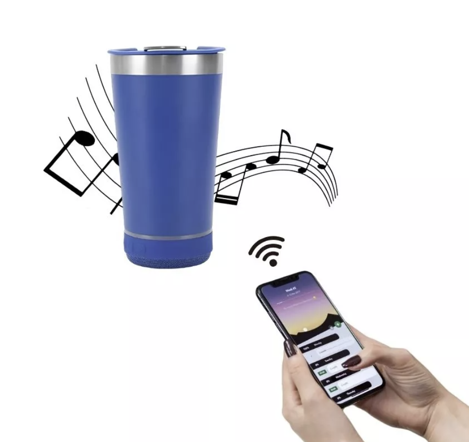 Vaso Térmico con Altavoz Bluetooth