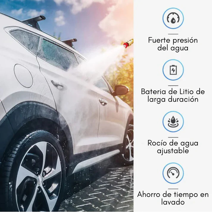 Hidrolavadora Inalámbrica 2 Baterías 48v ¡Limpieza Potente y Portátil!