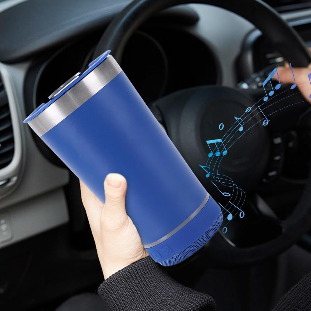 Vaso Térmico con Altavoz Bluetooth