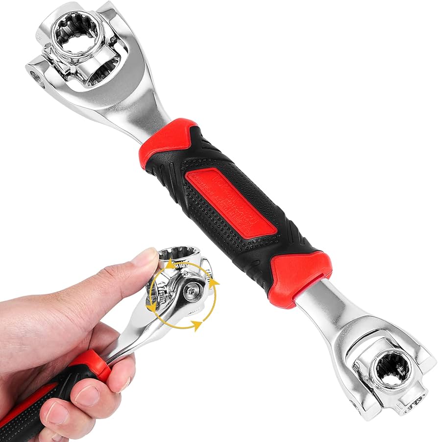 Llave Universal 48 en 1 + Metro Nivel Láser 6 en 1