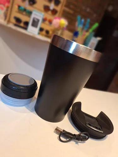 Vaso Térmico con Altavoz Bluetooth