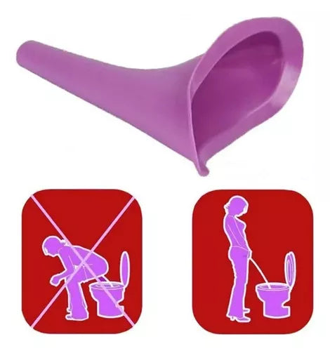 Urinario Femenino Portatil de Silicona Suave - $19990