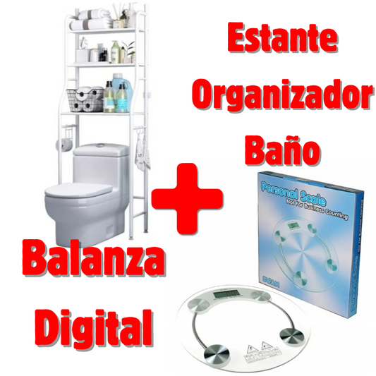 Estante Organizador + Balanza Digital