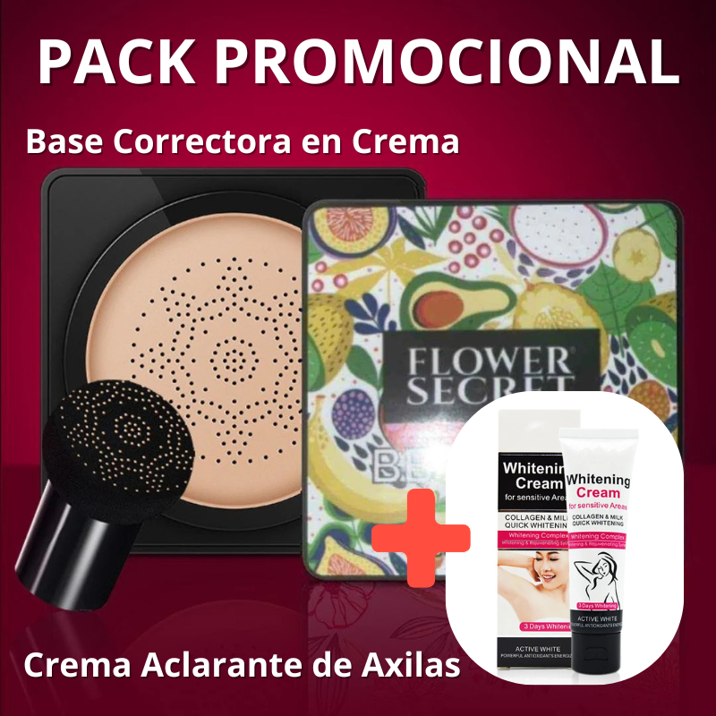Base Correctora en Crema + Crema Blanqueadora de Axilas