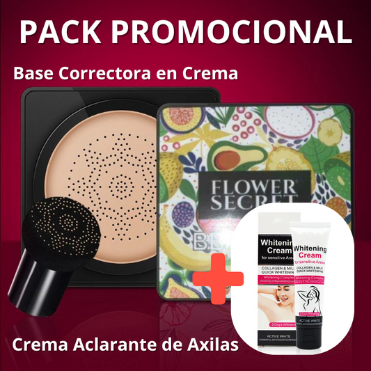 Base Correctora en Crema + Crema Blanqueadora de Axilas