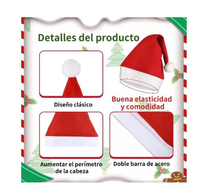 🎄 Pack Navideño de Decoración Baño + 6 Gorros de Viejo Pascuero